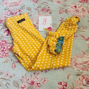 Matilda Jane Yellow Polka Dot Kids Leggings